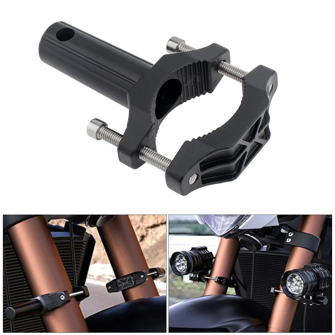 2 Pcs Set Universal HJG Bike LED Clamps Shocks Mounting Bracket Lights
