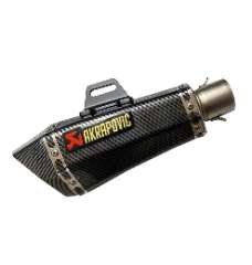 Akrapovi' Carbon Fiber Body Shark Style Exhaust with DB Killer