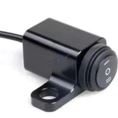HJG Rear View Mirror Bracket Handlebar Switch Headlight On-Off Switch Handle Bar Grip For Universal For Bike Universal For Bike Mirror-Mount Switch