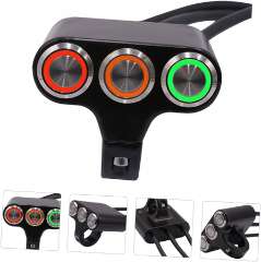 3 in 1 Switch Button with 3 Different LED Colours CNC Material Imported Variant